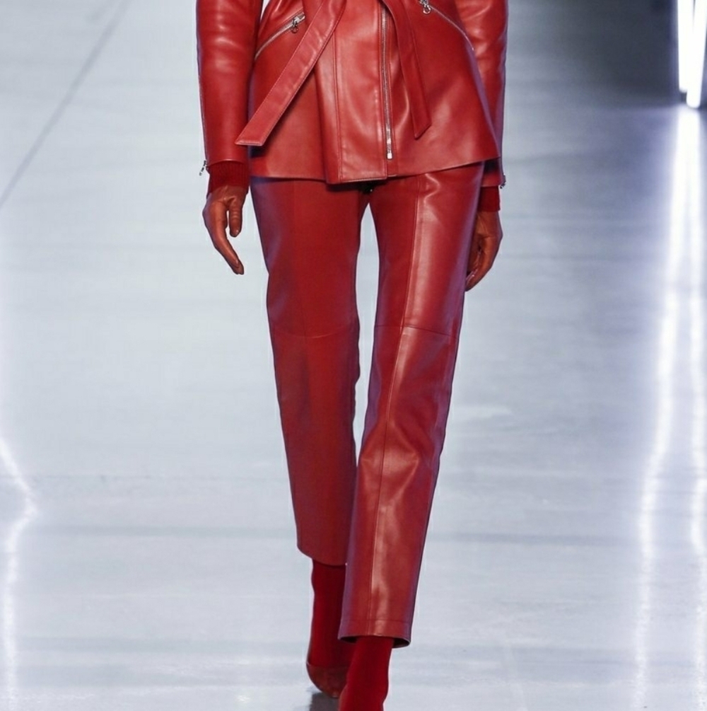 Sally LaPointe  Belted Straight Leg Sequin Pants US 6‎